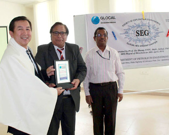 Prof. Jie Zhang (Zonal Director SEG) inaugurated SEG students Chapter at Glocal University