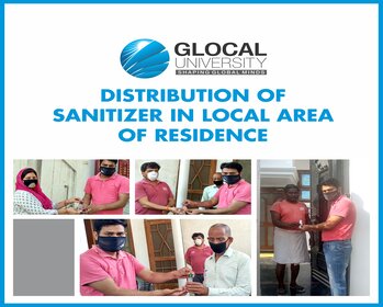 Distribution of sanitizer in local area of residence