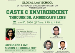 Glocal Law School organized a webinar on Dr. Ambedkar vision of the environment and environment