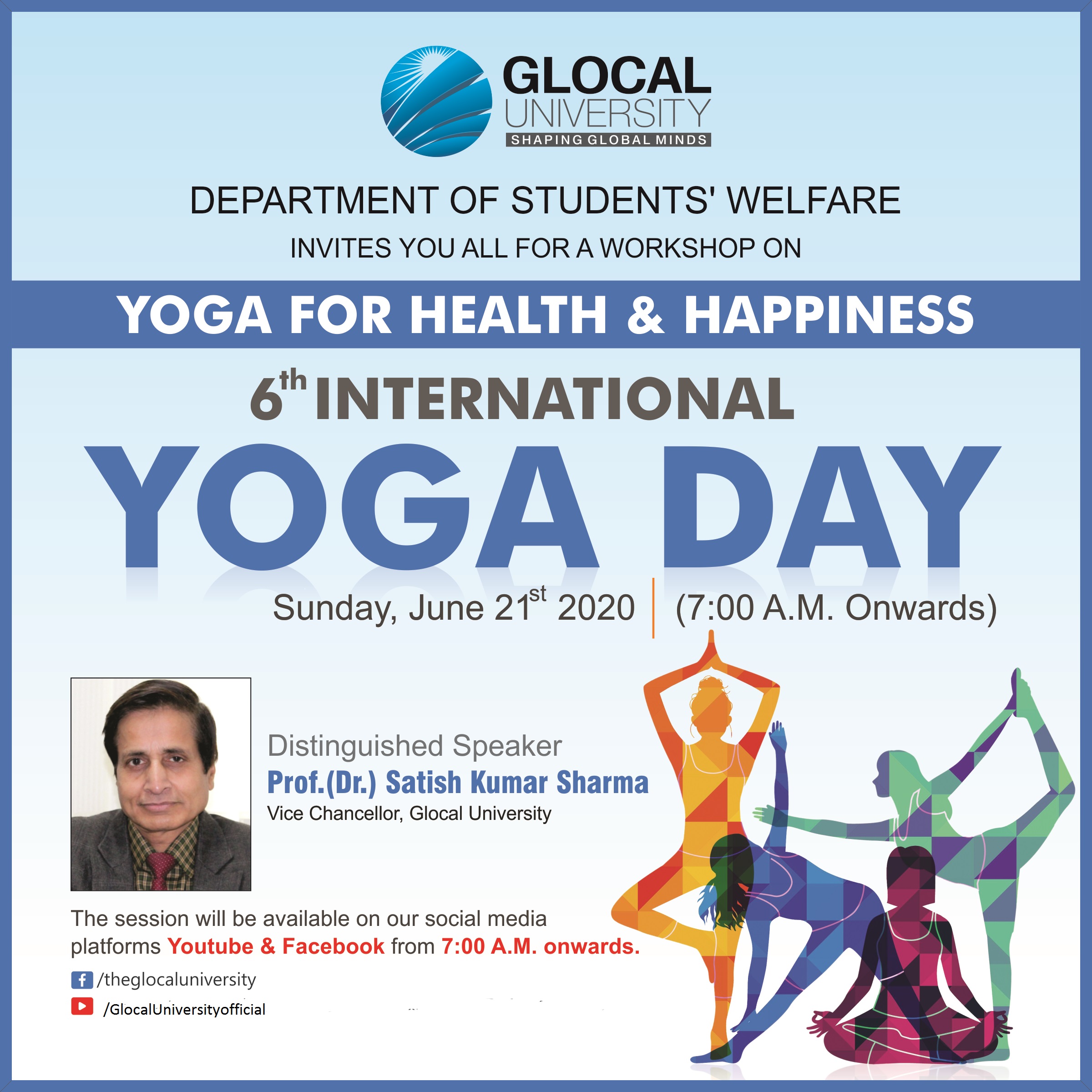 Workshop on Yoga: A way for taking care of Mind, Body & Spirit