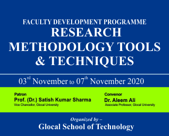 Glocal School of Technology Organise FDP on Research Methodology Tools and Techniques