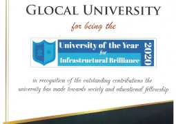 The Academic Insights Presents to Glocal University for being